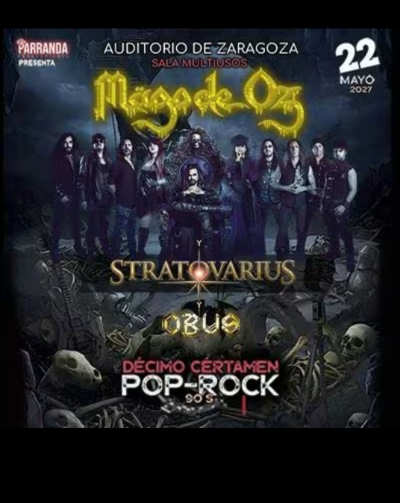 Mägo de Oz, Stratovarius, Obús en Zaragoza