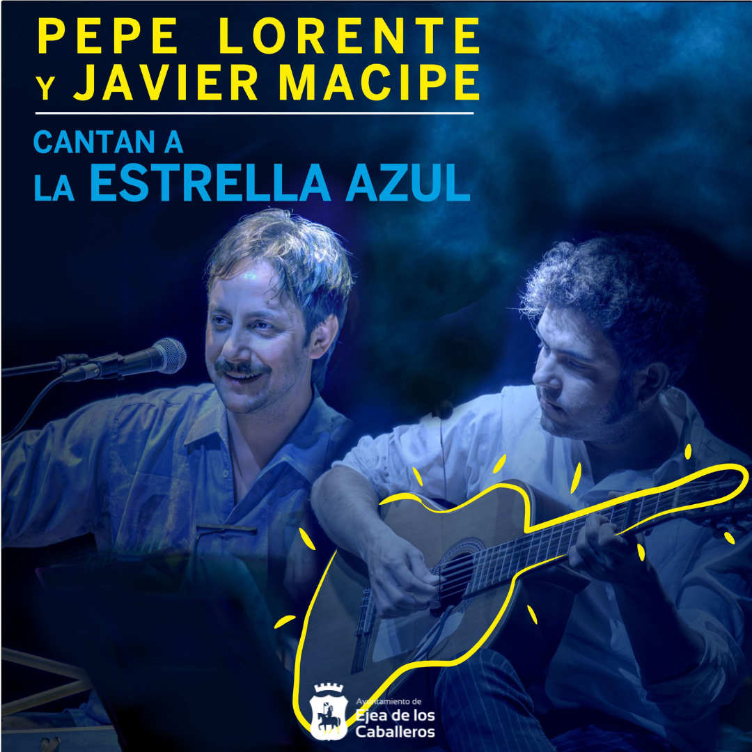 Imagen Pepe Lorente y Javier Macipe cantan a la estrella azul