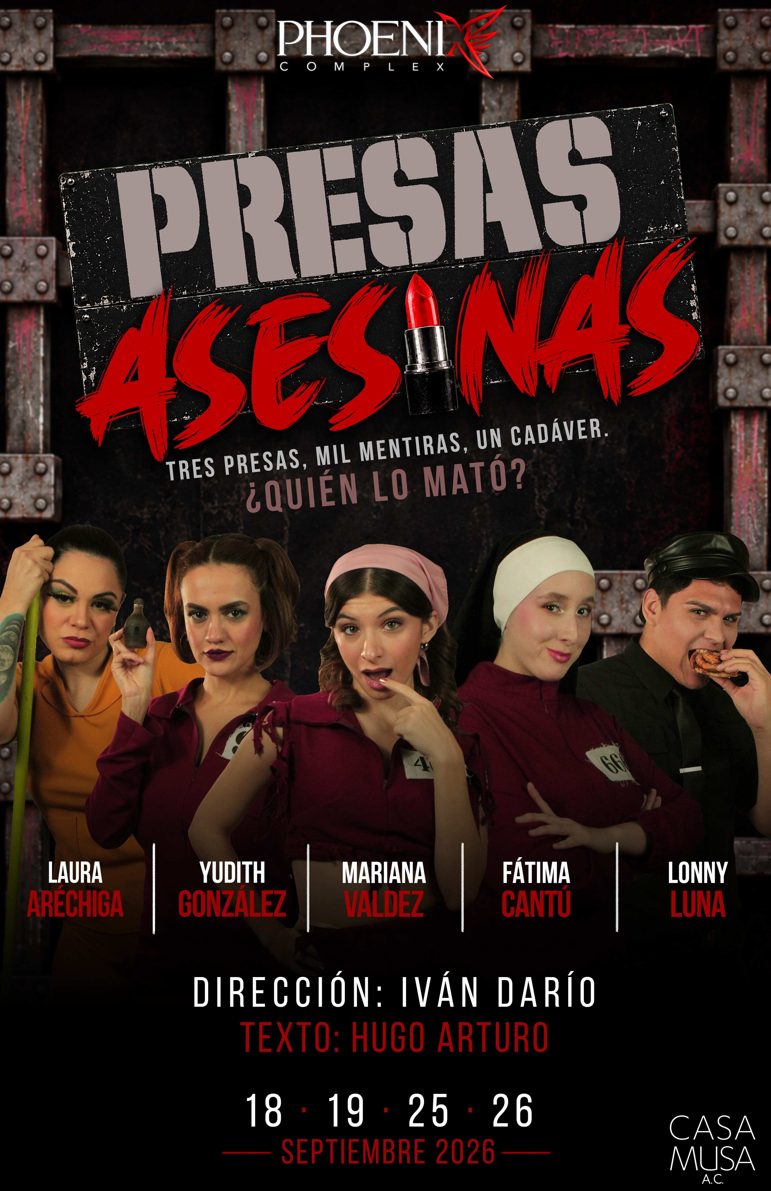 Flyer de Presas asesinas