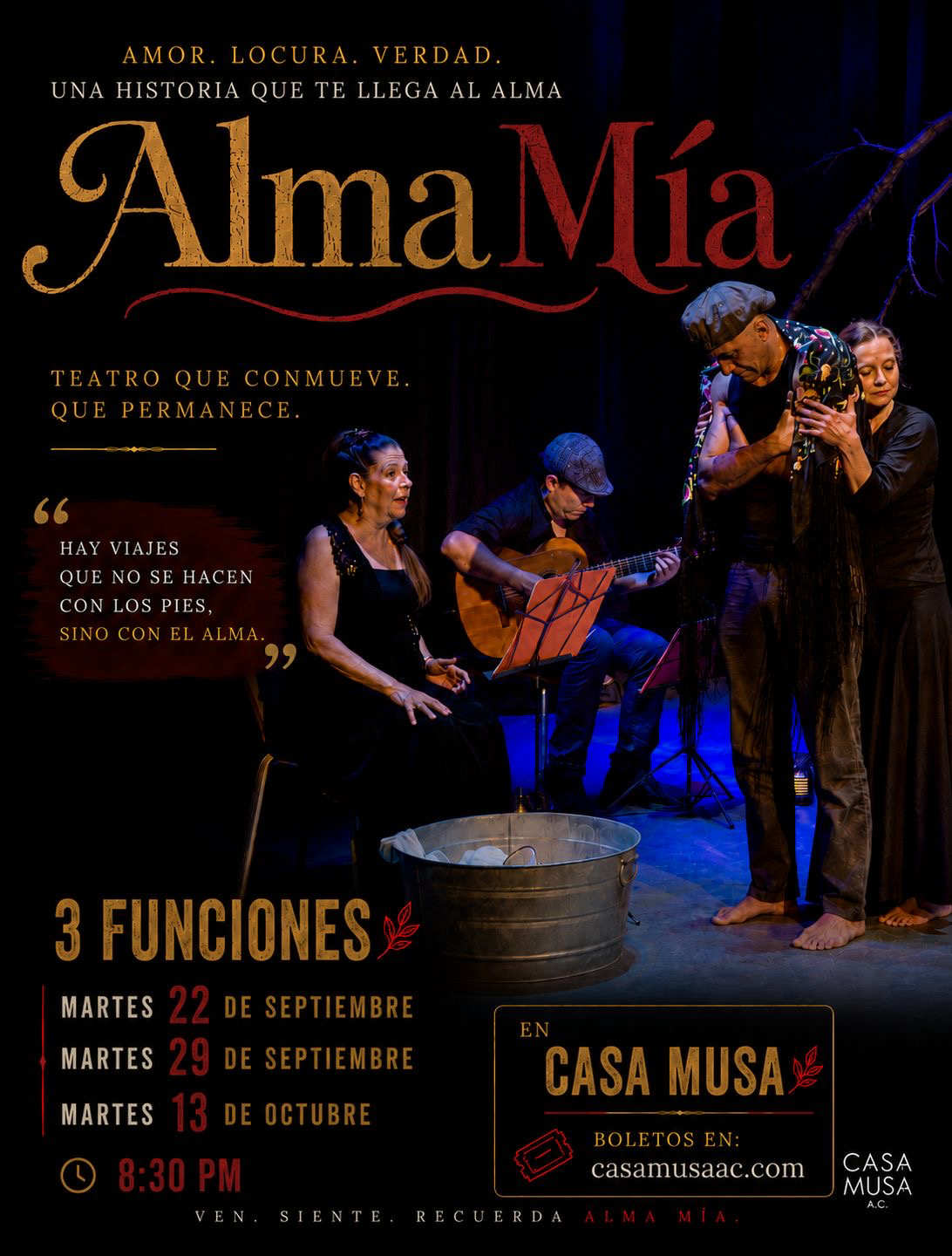 Flyer oficial de Alma mía